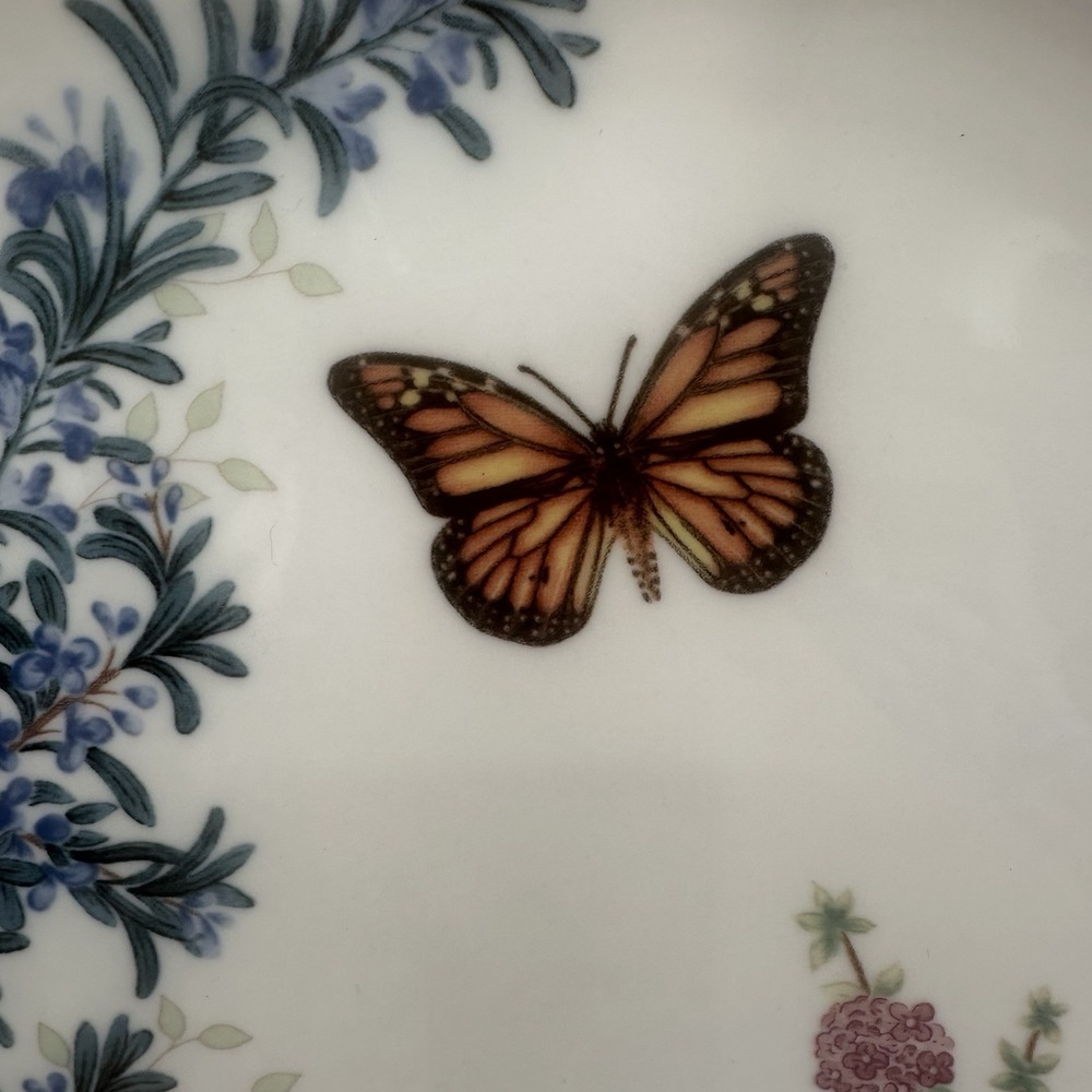 New LENOX Butterfly Meadow Herbs Dinner Plate 10.75" Monarch Butterfly Single - Picture 3 of 7
